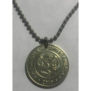 2010 Vintage Chuck E Cheese Token Pendant. Collector's Item. Great Birthday Gift